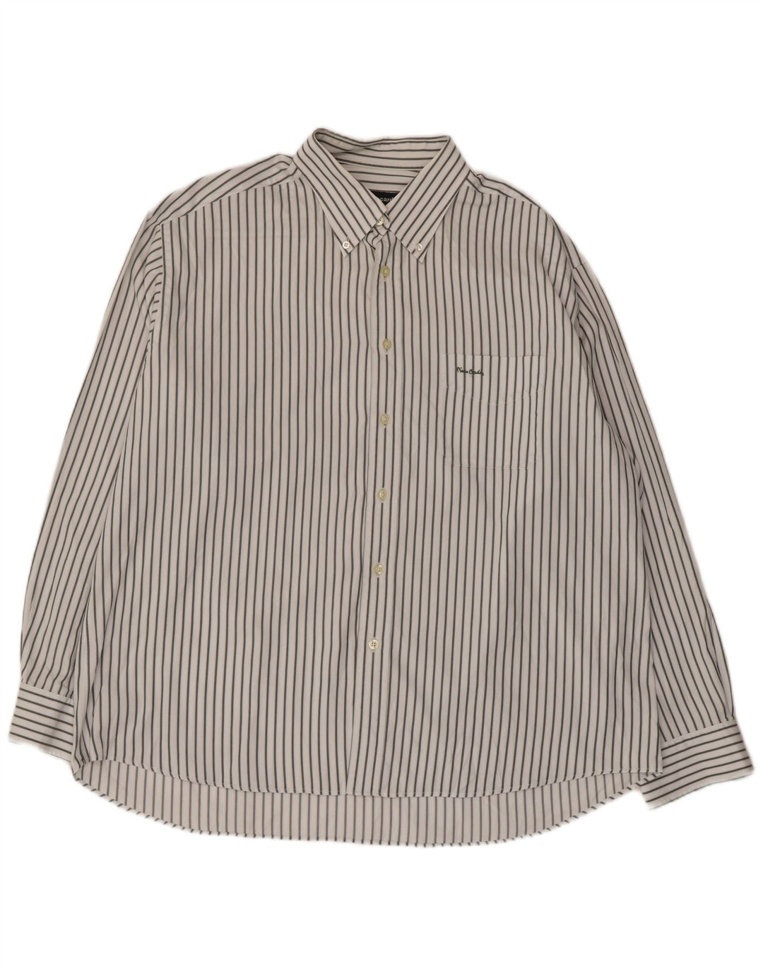 Pierre Cardin Chemise Homme XL Blanc Rayé