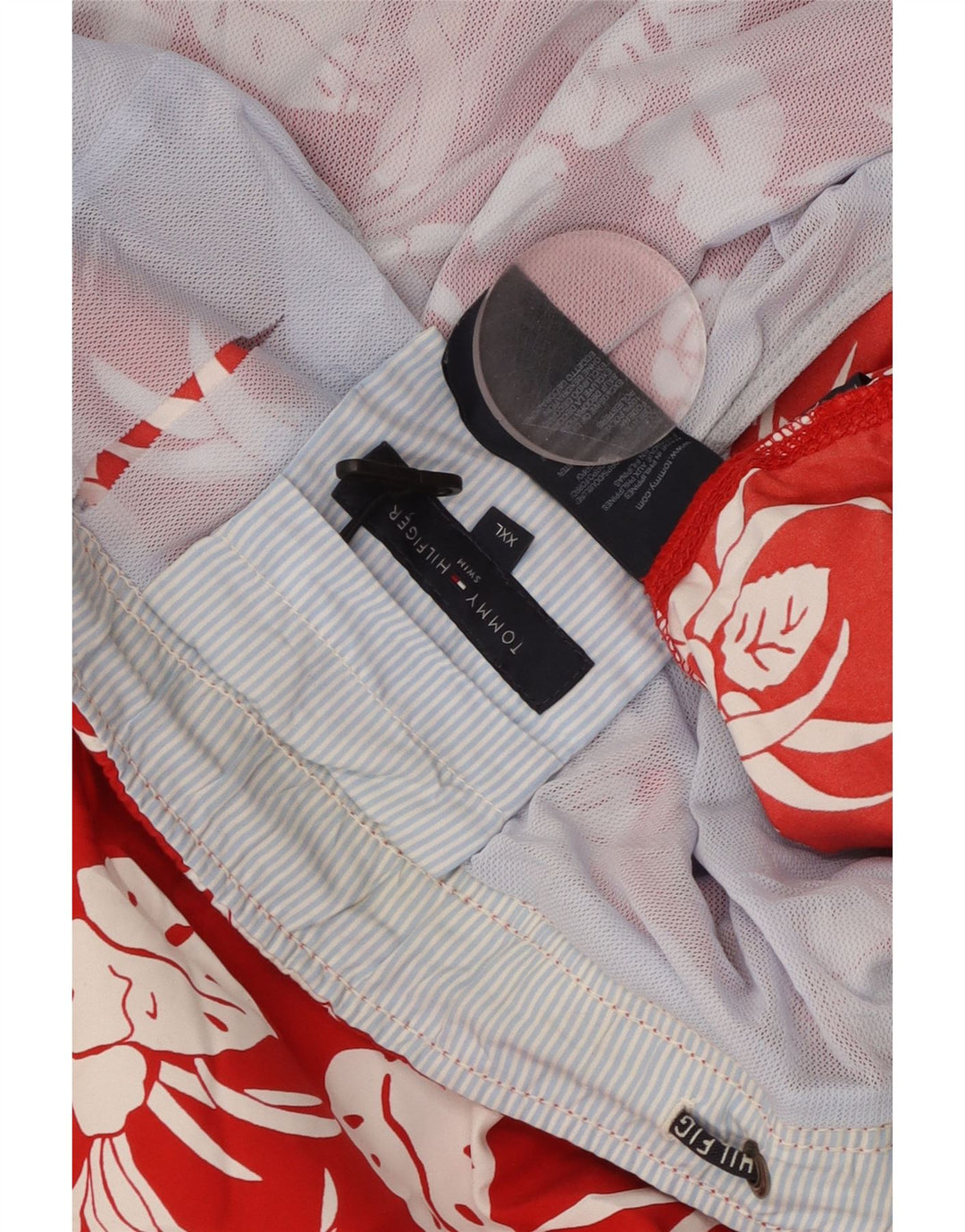 TOMMY HILFIGER Short de Bain Homme 2XL Rouge Floral Polyester