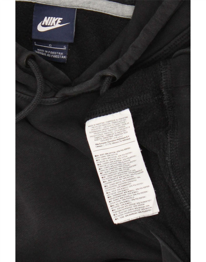 Nike Pull à capuche pour homme en coton noir Taille L