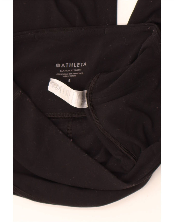 Athleta Short de sport pour femme UK 8 Petit nylon noir