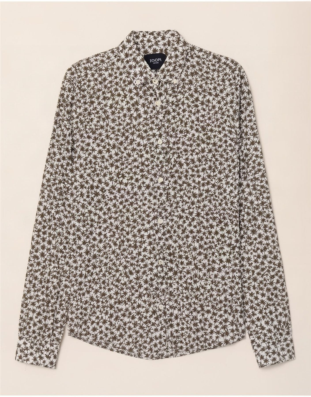 Joop Chemise Hawaïenne Homme Lin Floral Blanc Moyen