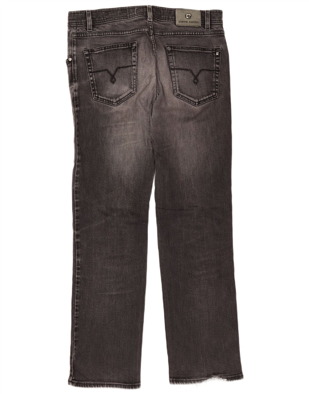 PIERRE CARDIN Jean Droit Homme W36 L32 Gris Coton