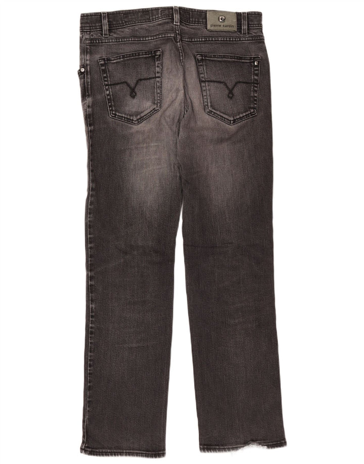 PIERRE CARDIN Jean Droit Homme W36 L32 Gris Coton