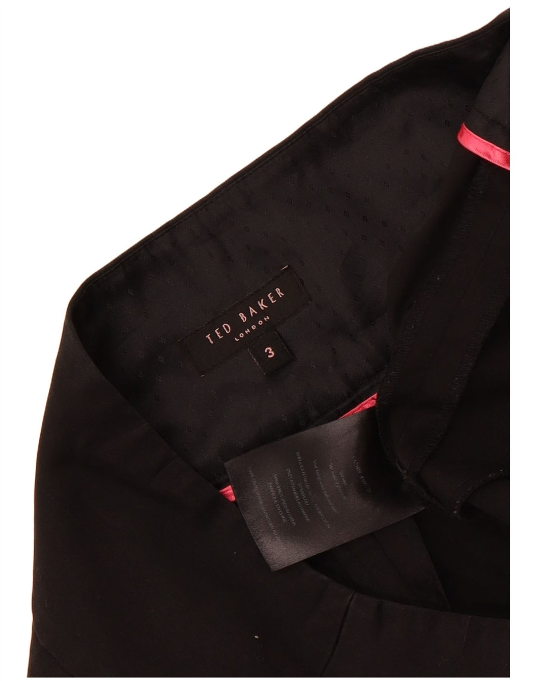 Ted Baker Pantalon chino slim pour femme Taille 3 Medium W30 L29 Coton noir