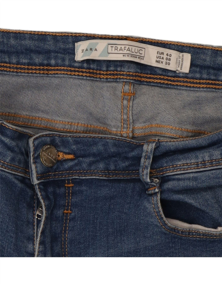 Zara Jean skinny pour femme EU 40 Medium W30 L31 Bleu