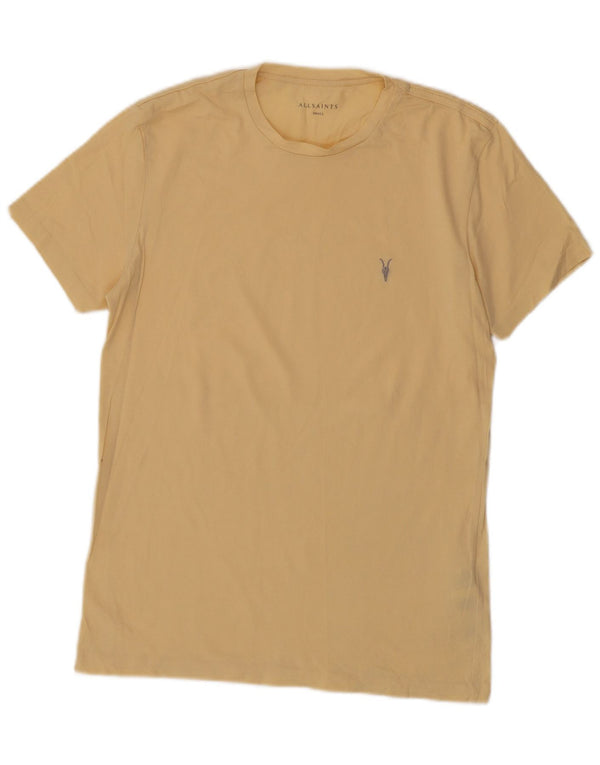 All Saints T-Shirt Homme Petit Haut Jaune Coton