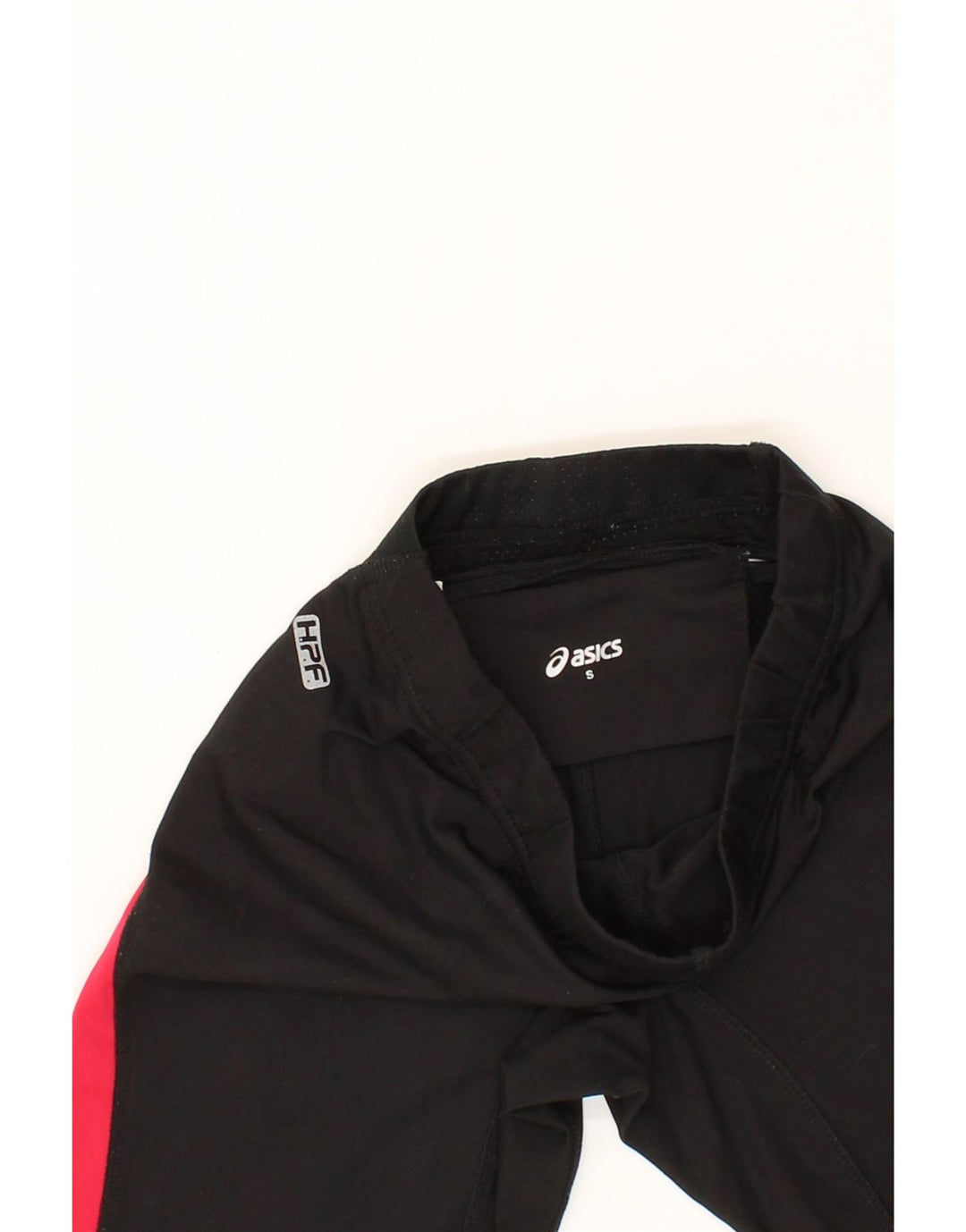 ASICS Womens Capri Tracksuit Trousers UK 8 Small Black Colourblock Vintage Asics and Second-Hand Asics from Messina Hembry 
