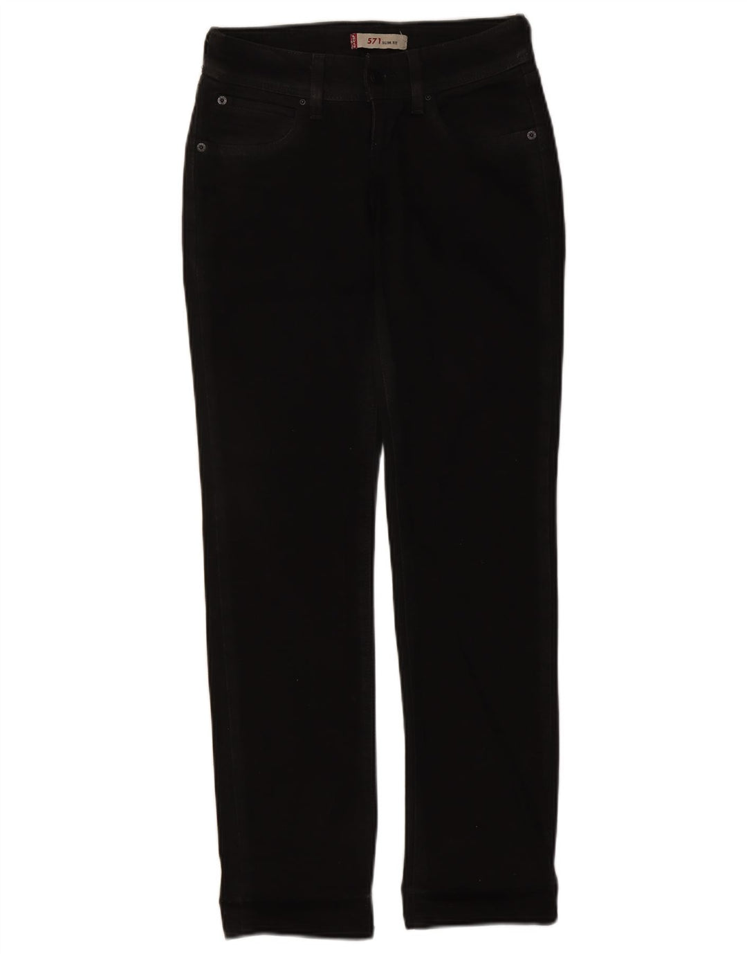 Levi's Jean Slim 571 Femme W26 L30 Coton Noir