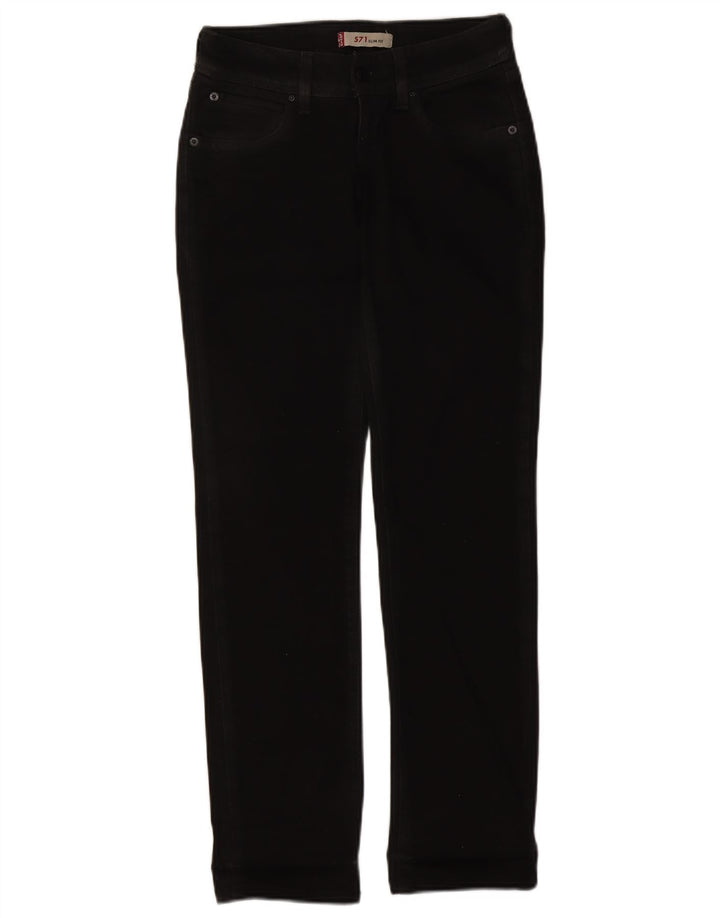 Levi's Jean Slim 571 Femme W26 L30 Coton Noir