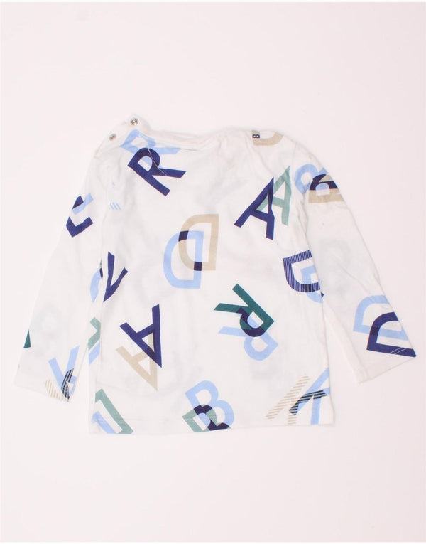 Ted Baker Haut graphique à manches longues pour bébé garçon 12-18 mois Blanc Coton