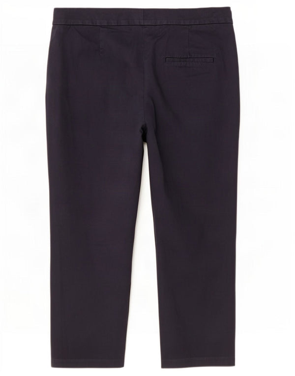 Marks & Spencer Pantalon court pour femme UK 14 Large W32 L23 Bleu marine