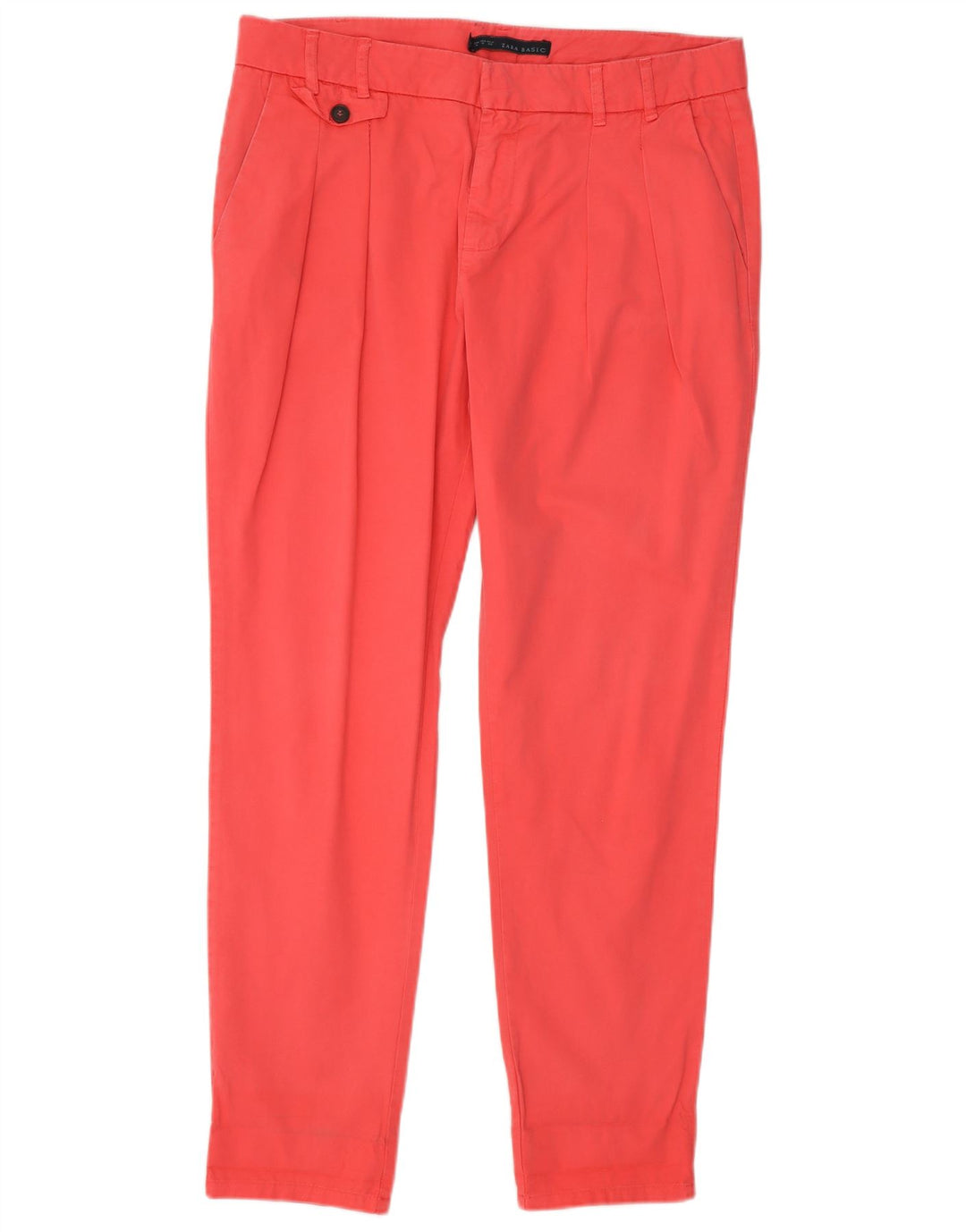 Zara Pantalon Chino Pegged Femme Moyen W28 L26 Rose