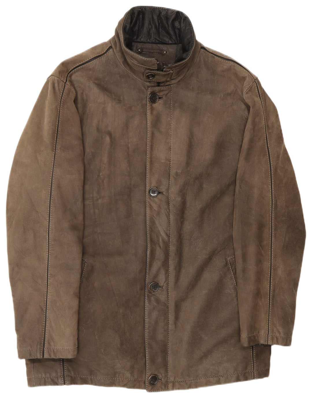 Milestone Manteau en Cuir Homme IT 52 XL Cuir Marron