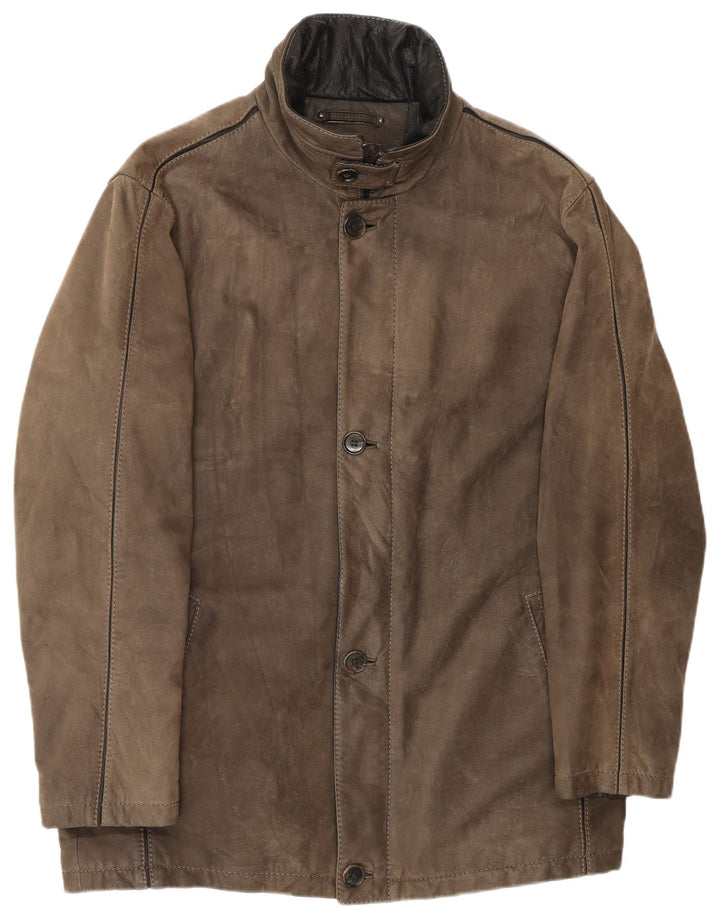 Milestone Manteau en Cuir Homme IT 52 XL Cuir Marron