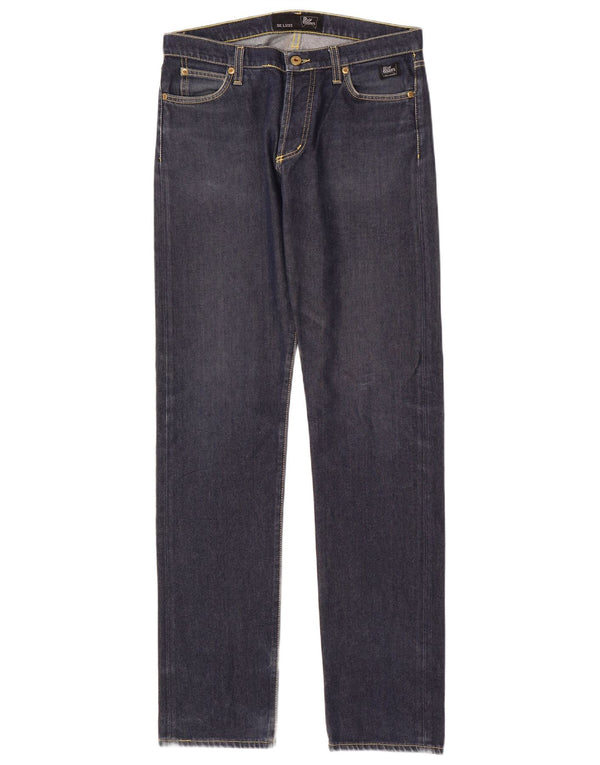 Roy Rogers Jean Slim Femme IT 46 Large W32 L34 Bleu Marine Coton