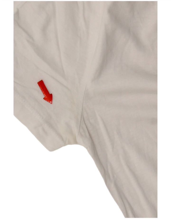 Zara T-Shirt Femme Top UK 10 Petit Blanc