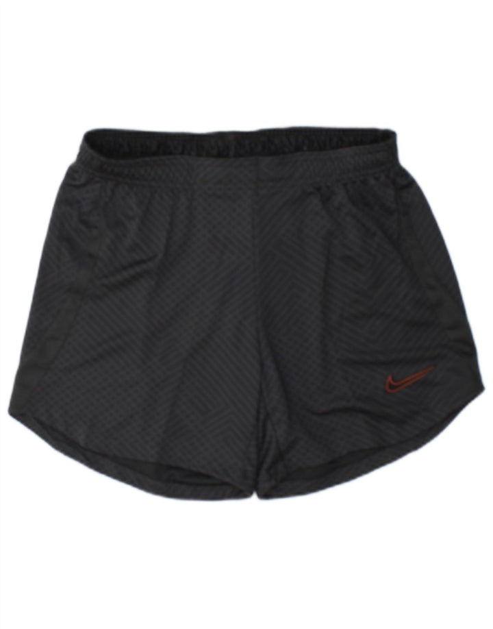 Nike Short de sport Dri Fit pour homme en polyester géométrique noir moyen