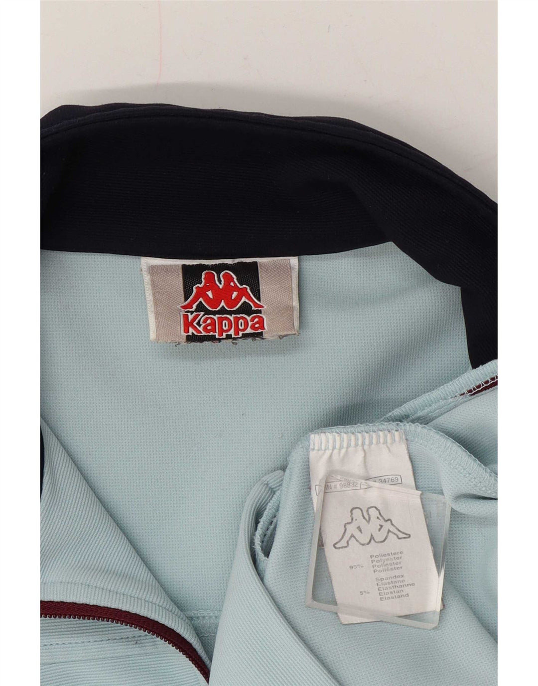Kappa Veste de survêtement pour femme UK 12 Bleu moyen Polyester colour block