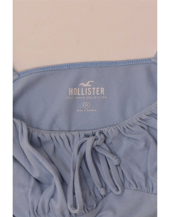 Hollister Haut court à caraco pour femme UK 12 Bleu moyen