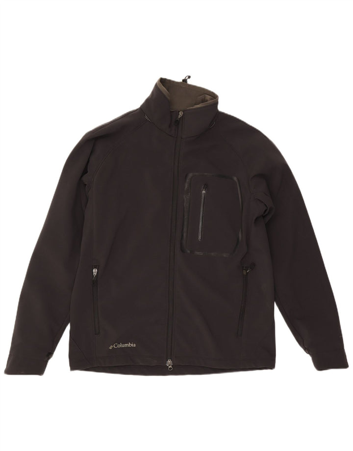 Columbia Veste coupe-vent Interchange pour homme UK 40 Large Noir Nylon