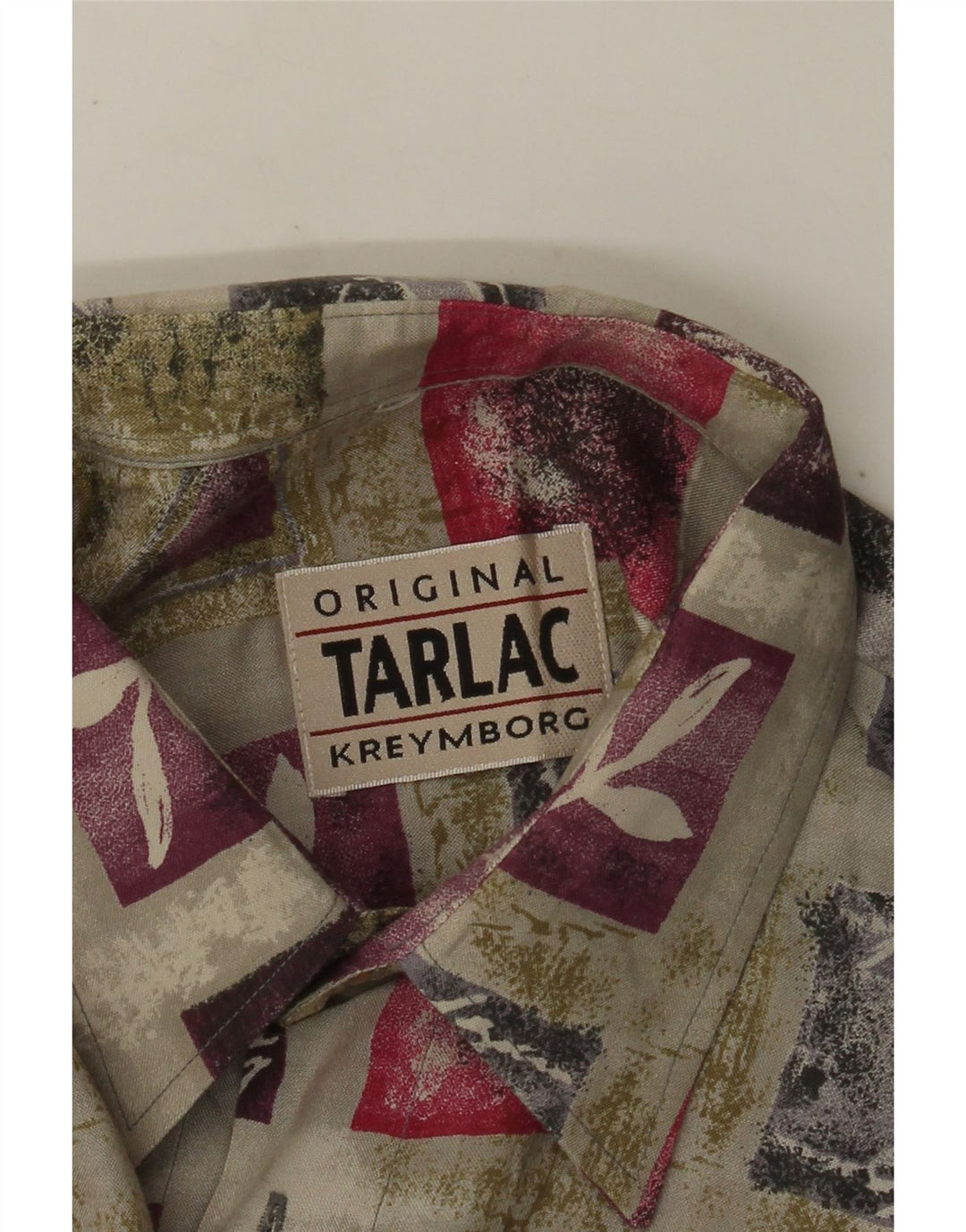 VINTAGE Chemise Homme Grand Patchwork Multicolore