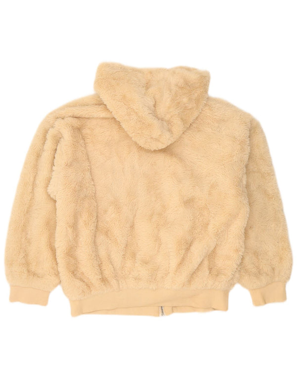 Topshop Veste polaire surdimensionnée à capuche Teddy Bear pour femme UK 10 Small Beige