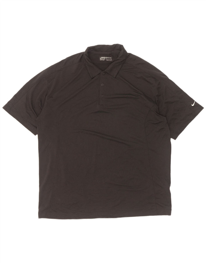 Nike Polo de golf pour homme XL Noir Polyester