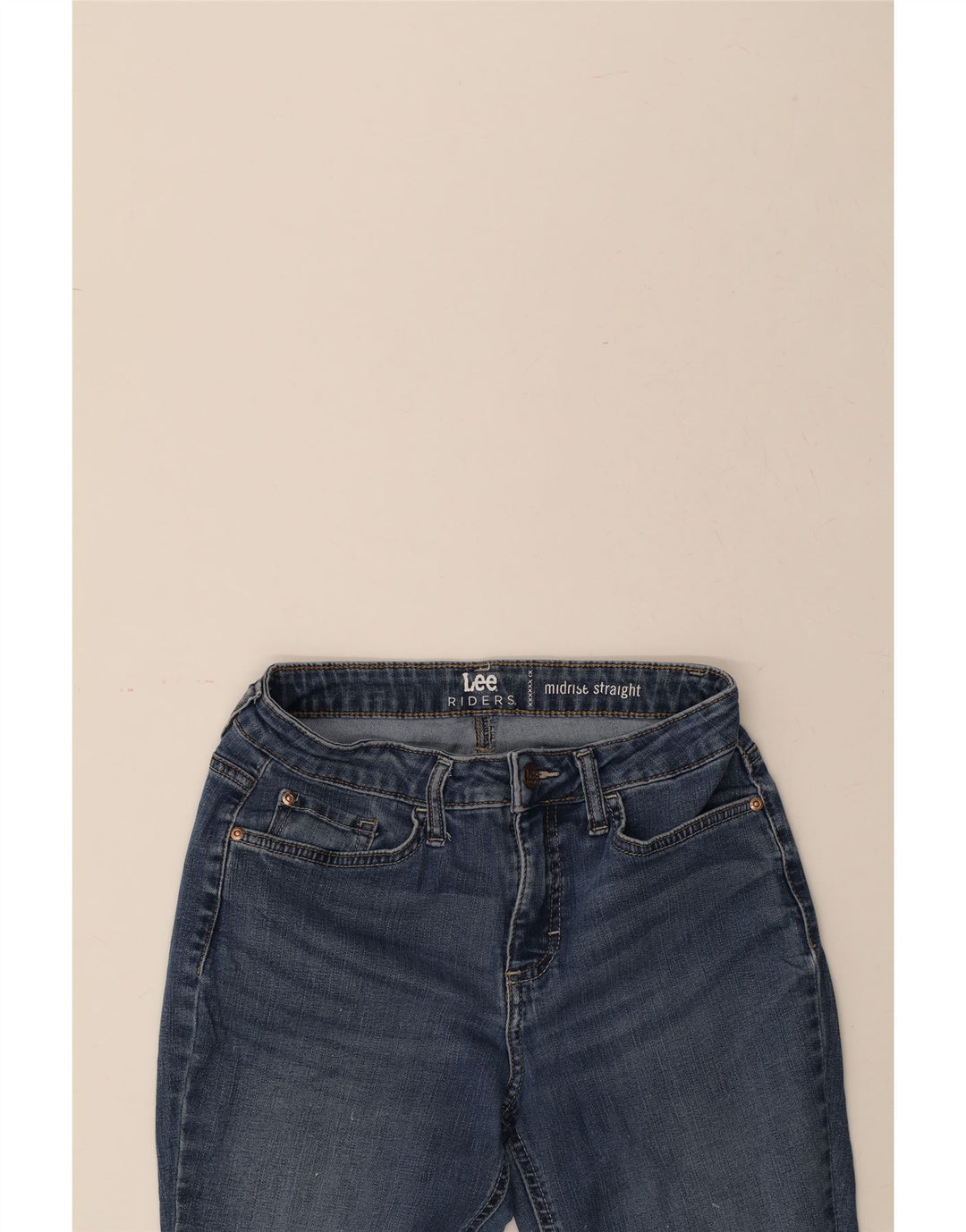 LEE Womens Mid Rise Straight Jeans W28 L30 Blue Vintage Lee and Second-Hand Lee from Messina Hembry 