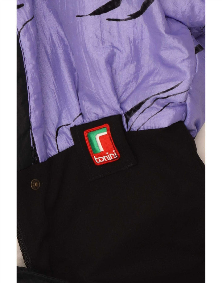 Combinaison de ski surdimensionnée femme vintage IT 42 Medium Purple Colourblock