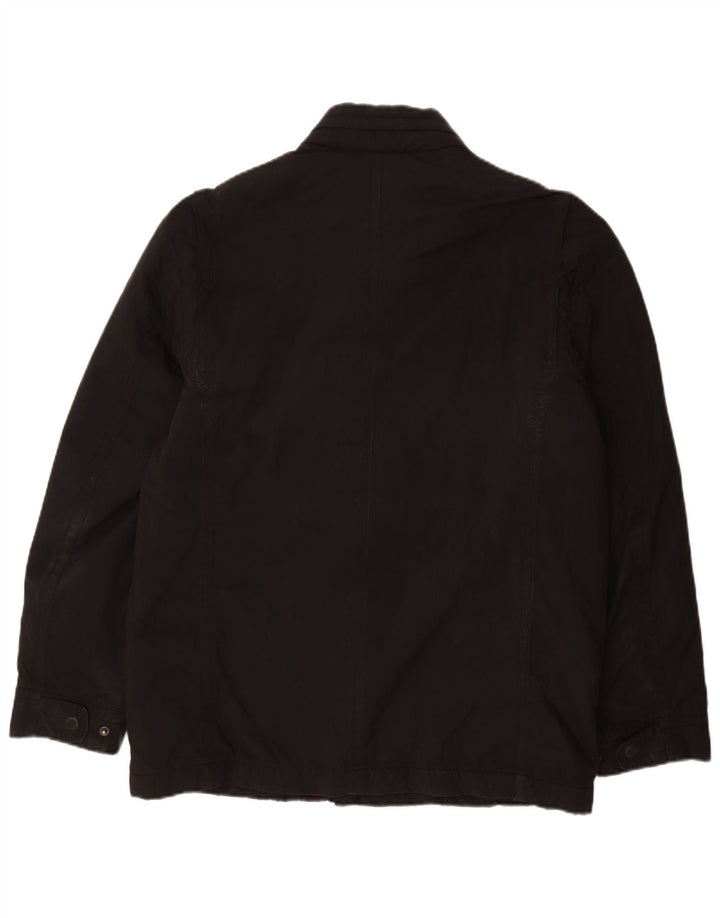 Tommy Hilfiger Veste militaire pour homme UK 38 Medium Noir Polyester