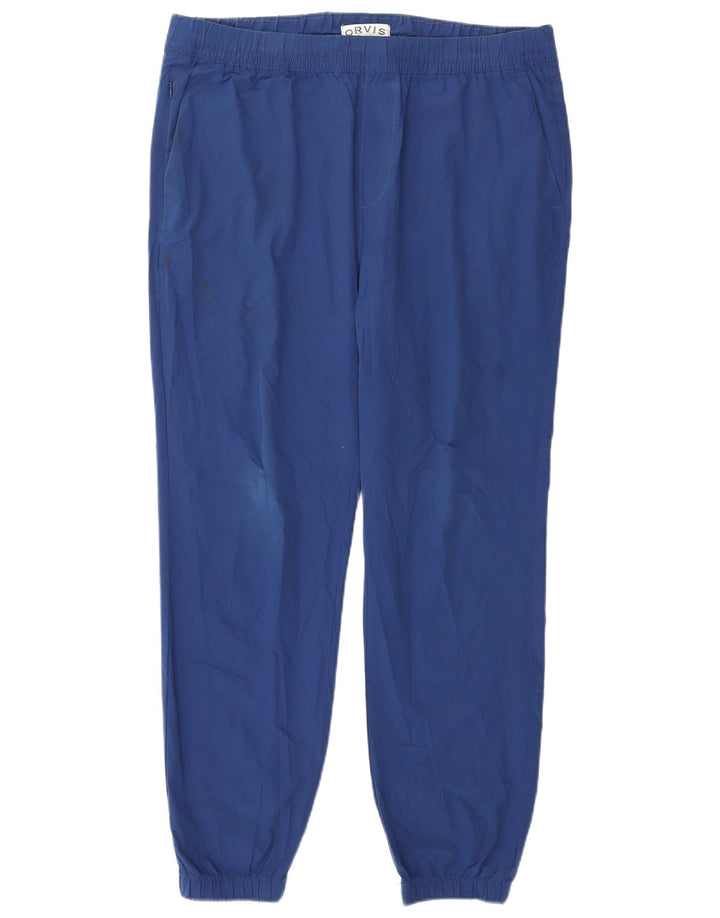 Orvis Pantalon Chino Joggers Homme Moyen W34 L28 Bleu