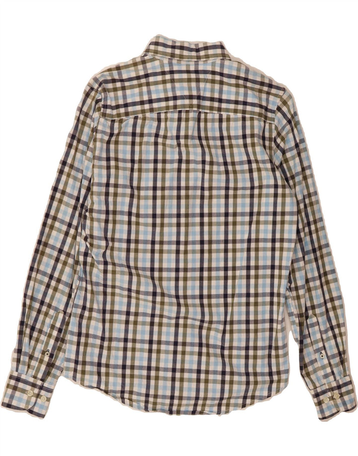 TOMMY HILFIGER Mens Shirt Small Blue Check Cotton Vintage Tommy Hilfiger and Second-Hand Tommy Hilfiger from Messina Hembry 