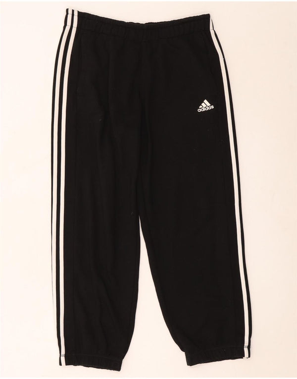 Adidas Femmes Climalite Crop Survêtement Pantalon Joggers UK 14 Moyen Noir