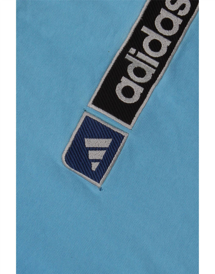 ADIDAS Pull oversize graphique pour garçon 15-16 ans Bleu Coton