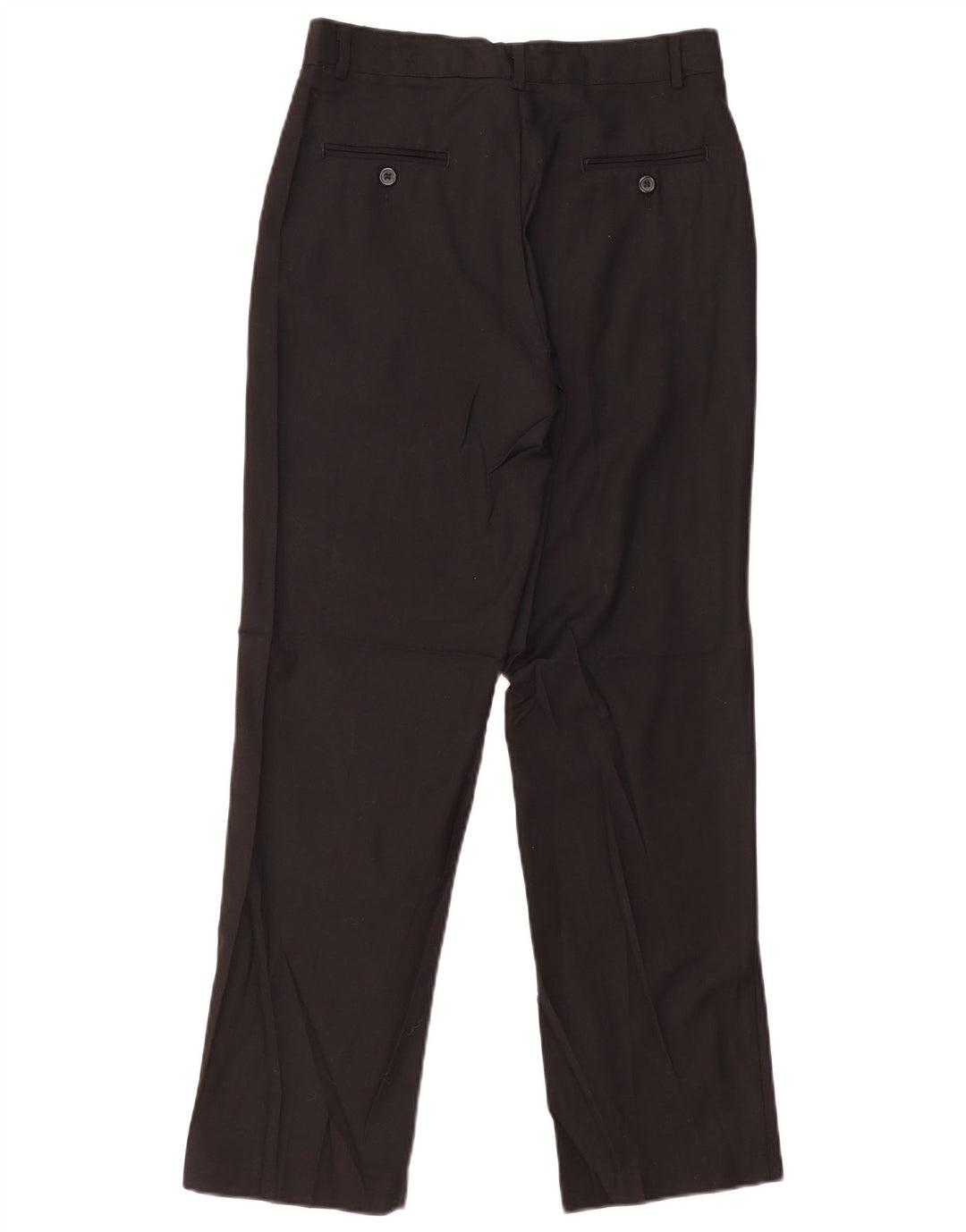 IZOD Pantalon de Costume Droit Garçon 15-16 Ans W28 L29 Noir Polyester