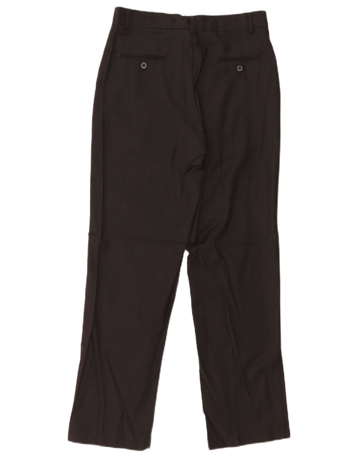 IZOD Pantalon de Costume Droit Garçon 15-16 Ans W28 L29 Noir Polyester