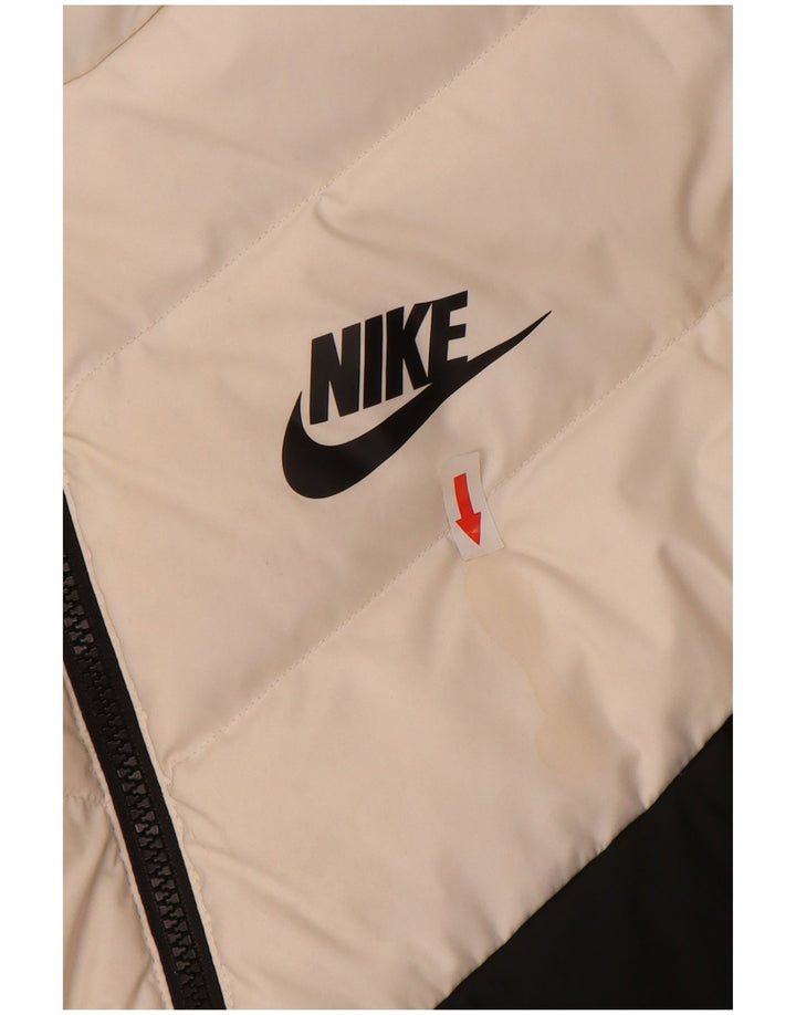 NIKE Veste matelassée à capuche pour homme UK 36 Small Multicolore Colourblock