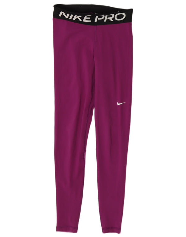 Nike Legging graphique pour femme UK 8 Small Violet Colourblock