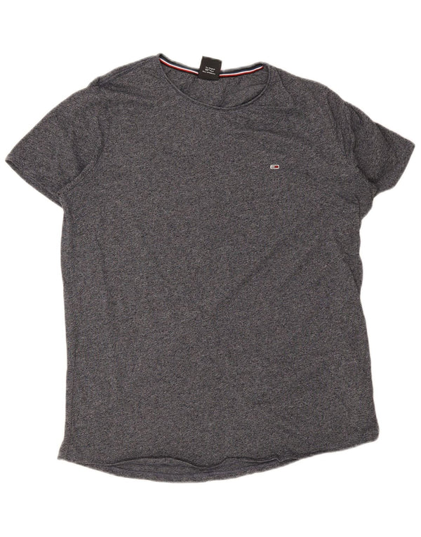 Tommy Hilfiger T-Shirt Homme Top 2XL Gris Moucheté Coton