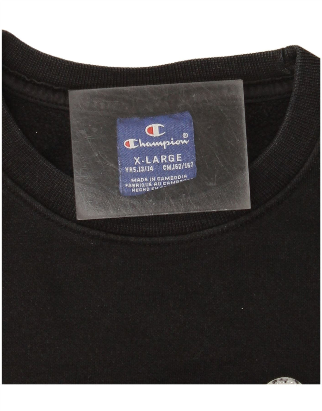 CHAMPION Sweat-Shirt Graphique Garçon 13-14 Ans XL Noir