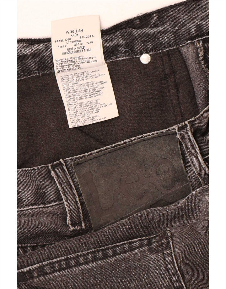 Lee Jean Droit Knox W36 L32 Homme Gris Coton