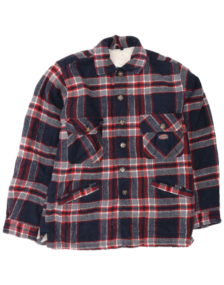 Dickies Chemise en Flanelle Lumberjack Homme Bleu Marine Moyen à Carreaux Acrylique