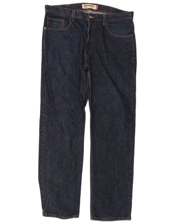Levi's Jean Droit 505 Regular Fit Homme W38 L34 Bleu Marine Coton