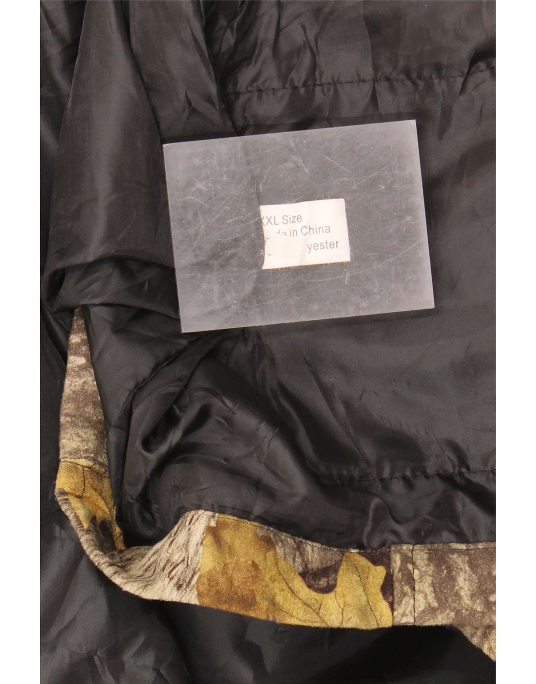 VINTAGE Gilet à motif abstrait pour hommes UK 44 2XL Marron Colorblock Polyester