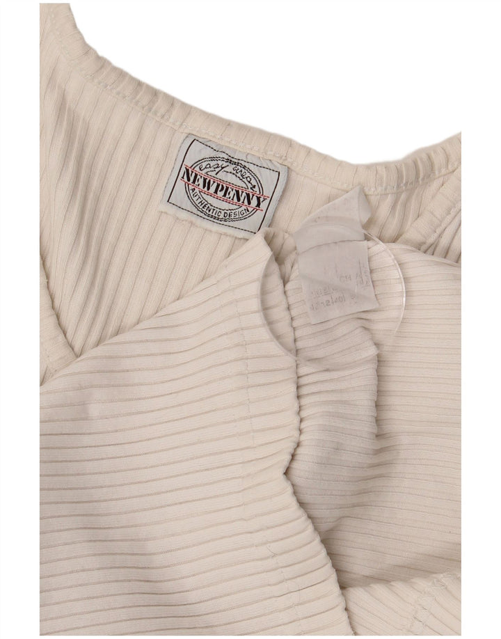 Newpenny Haut à manches longues pour femme UK 12 Blanc moyen