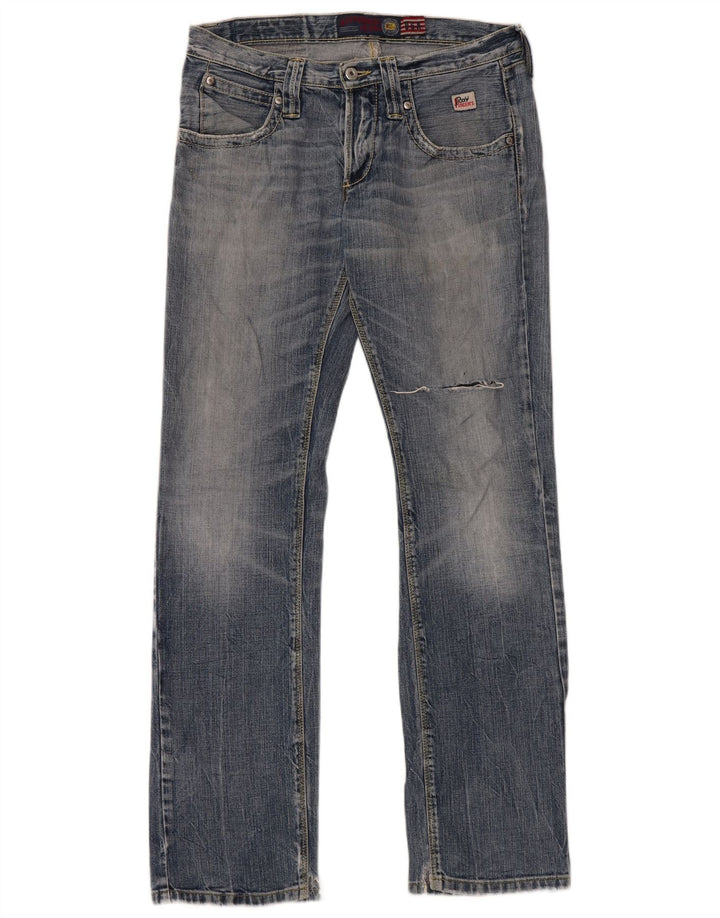 Roy Rogers Jean droit vieilli pour homme W31 L33 en coton bleu