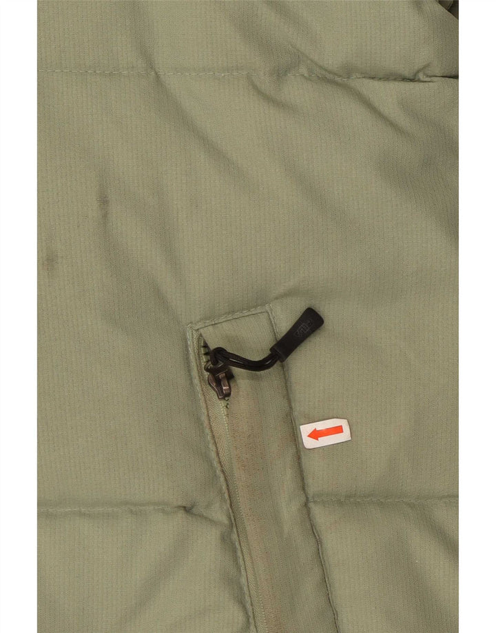 Fila Veste matelassée à capuche pour homme UK 40 Large Vert Colorblock Polyester