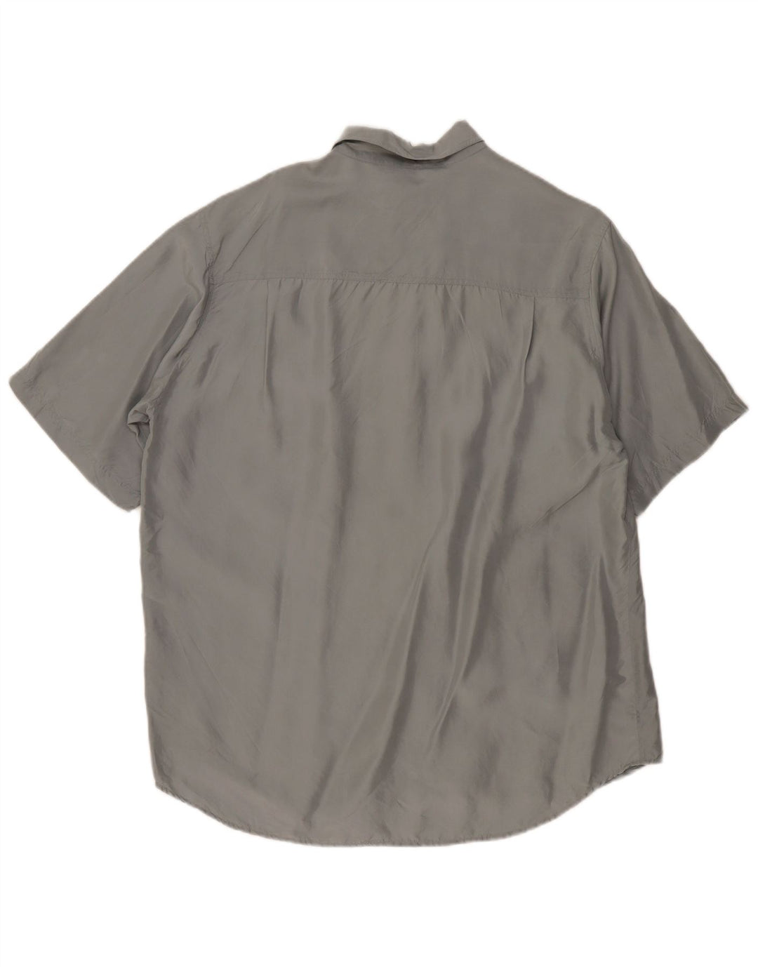 Nouveau Chemise manches courtes homme rapide taille 41/42 grande soie grise