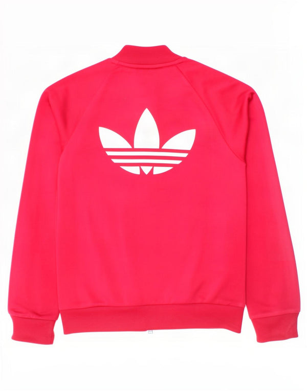 Adidas Veste de Survêtement Graphique Fille 7-8 Ans Rose Colorblock