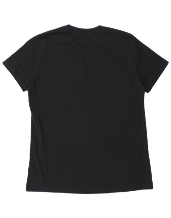 Nike T-shirt graphique pour femme UK 12 Noir moyen